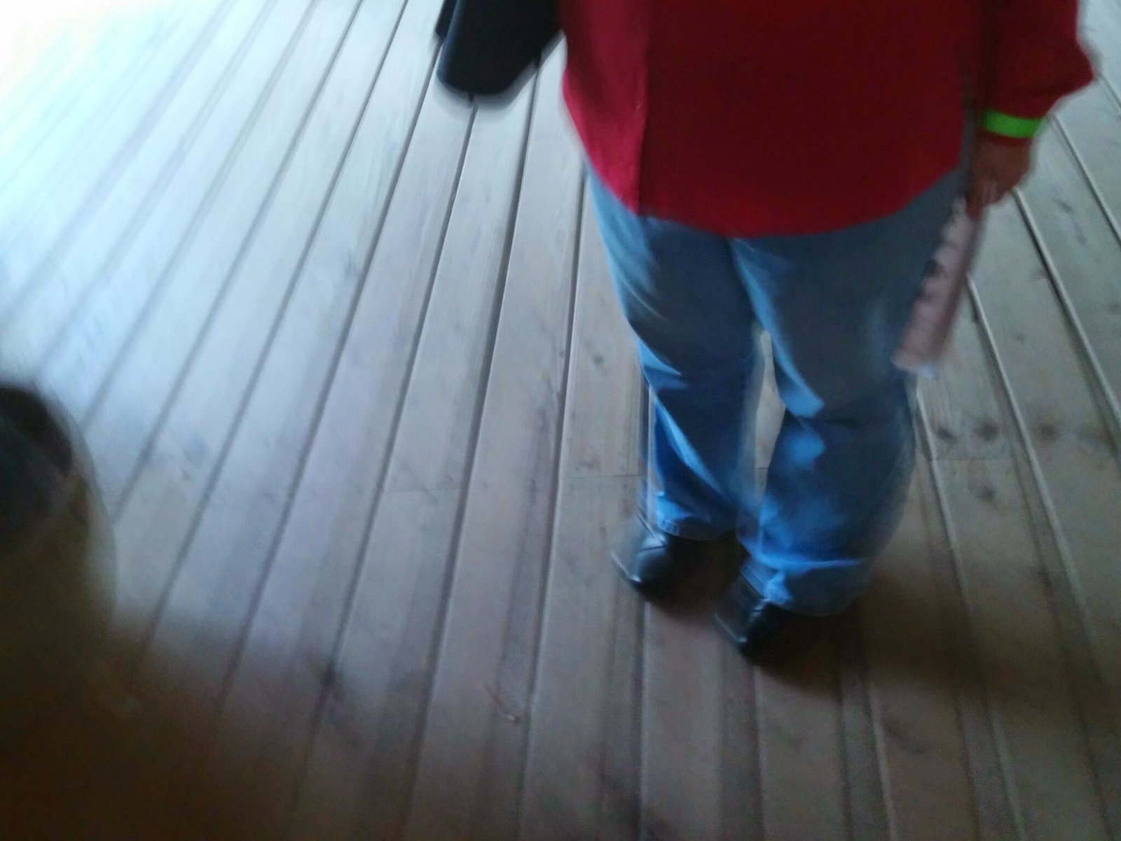 Leo standing on a gallery at the Acadian Village in 2014